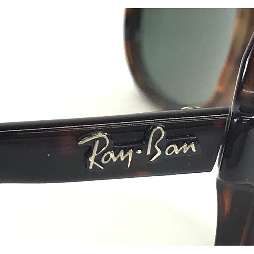 Vintage Ray-Ban B&L Sunglasses POWDERHORN Havana Tortoise Frames with Lensesw